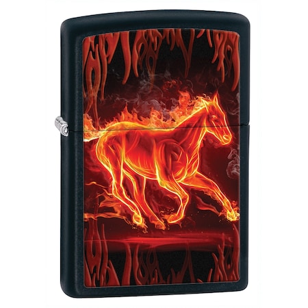 Zippo 2024 Zippo Custom Horse Black Matte 28304 ZIP-218CI005139